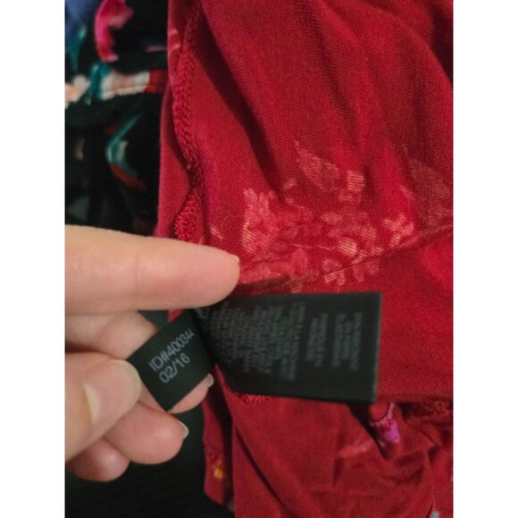 Express Floral Babydoll Strapless Asymmetric Dress Medium Boho Cottage Fairy - Picture 7 of 8